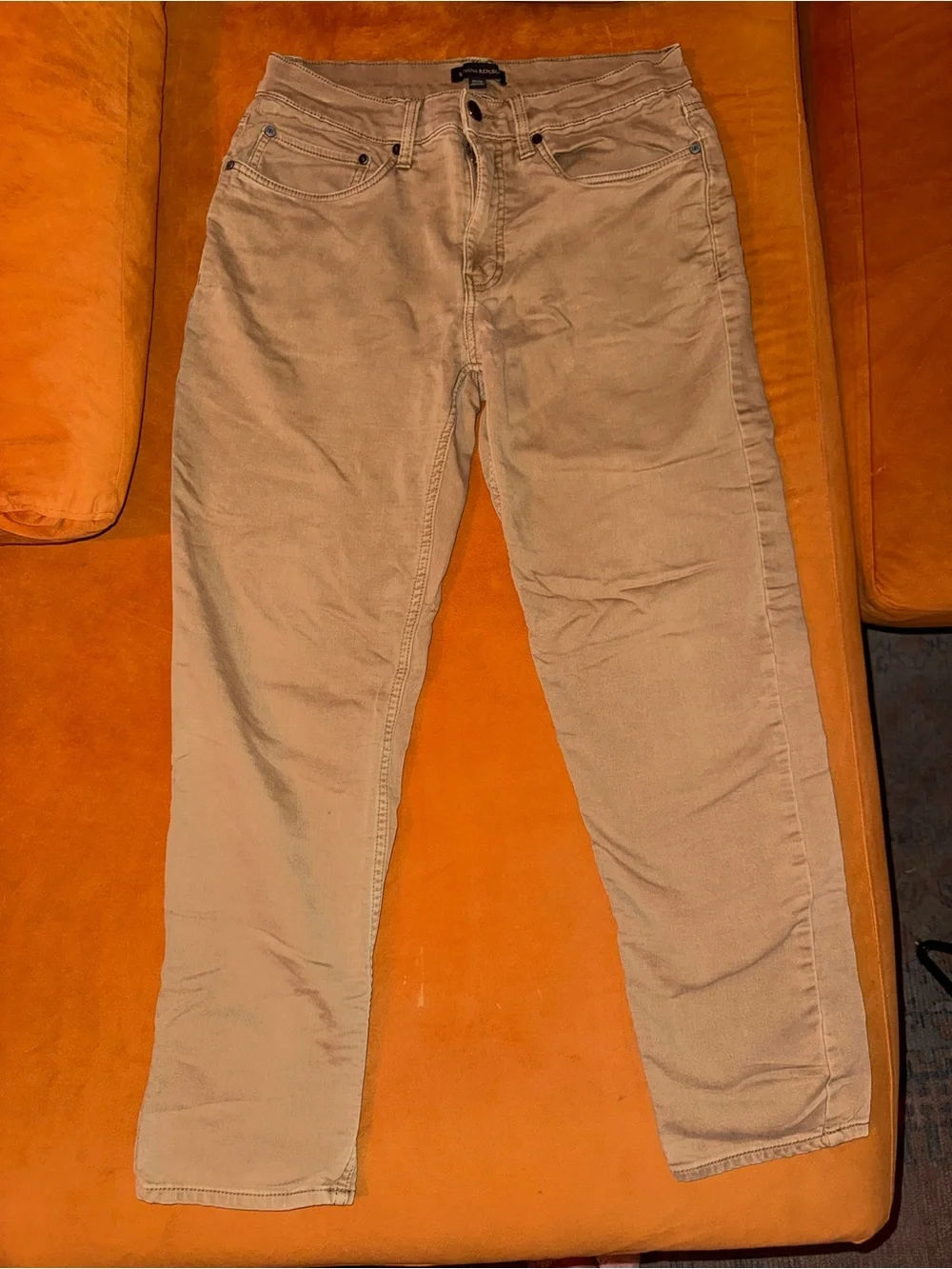 98% Cotton, Banana Republic Light Tan Khaki Chinos, size 32x30